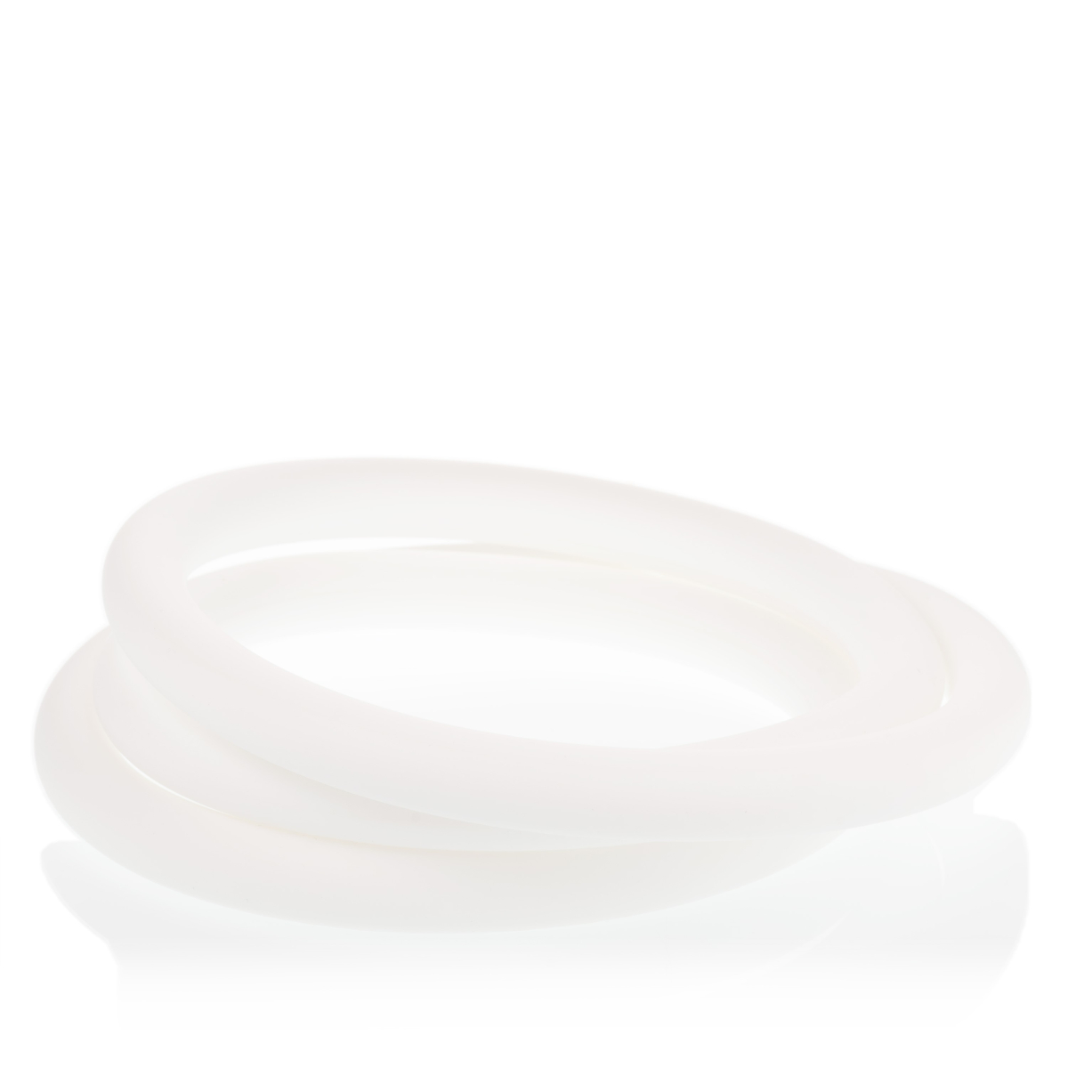 Silikonschlauch Matt - weiss