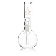 Small Leaf Bouncer Glass Bong- H:16cm- D:24mm-Socket D:18.8mm
