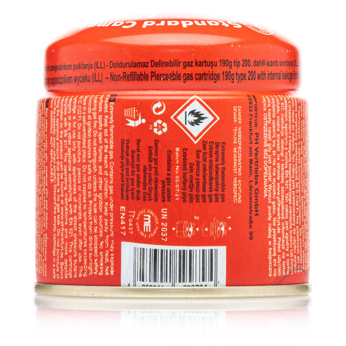 Gaskartusche 190g pH