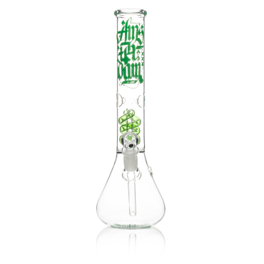 Bong Glass Amsterdam-H:38cm- D:50mm-SG:18.8mm-ice noches