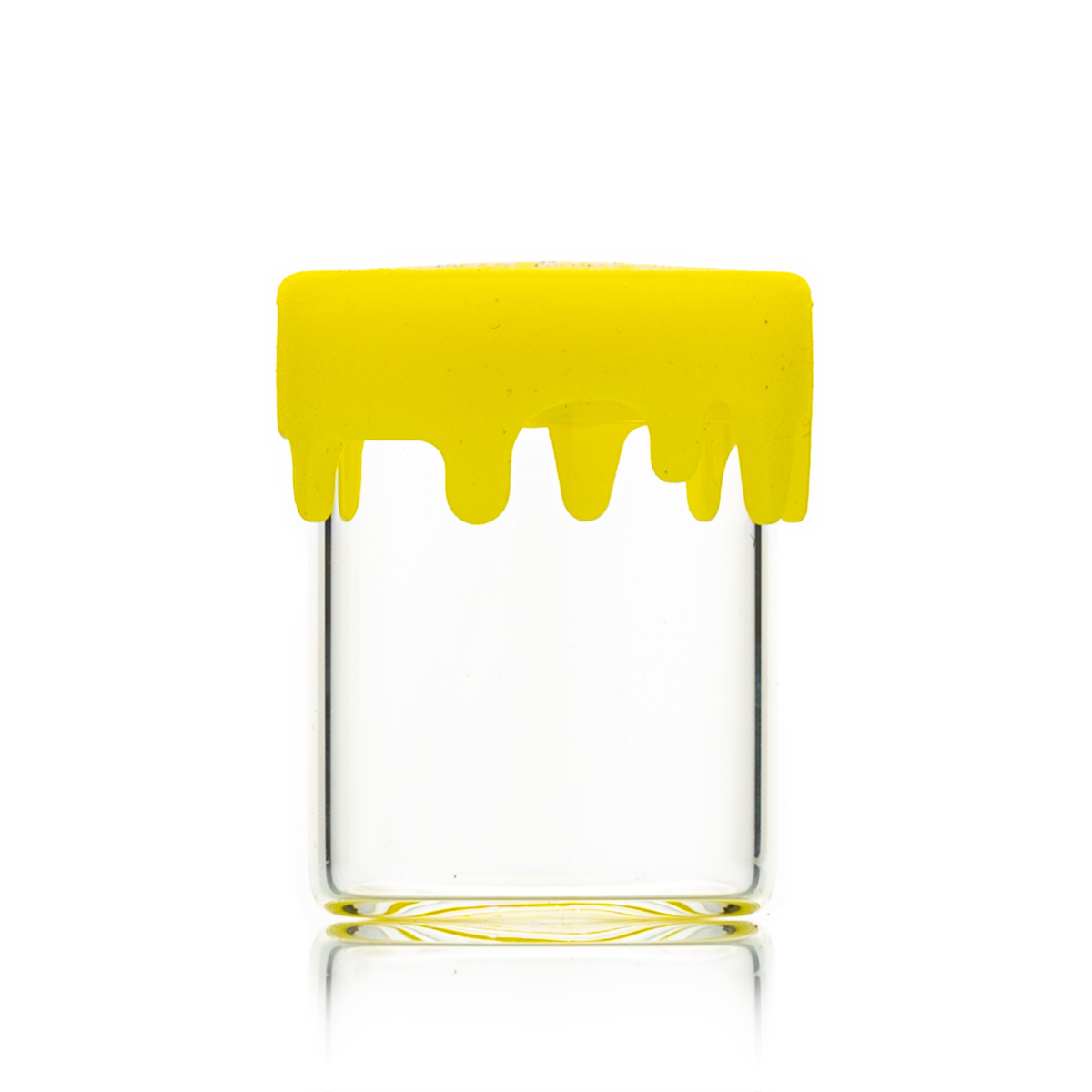 Glasdöschen klar mit Silikondeckel 7ml H 30mm D: 24mm