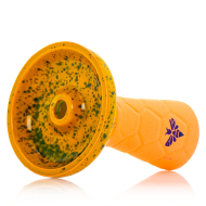 Bee Hookah Phunnel Pink - Half Glazed Light Green Dark Green