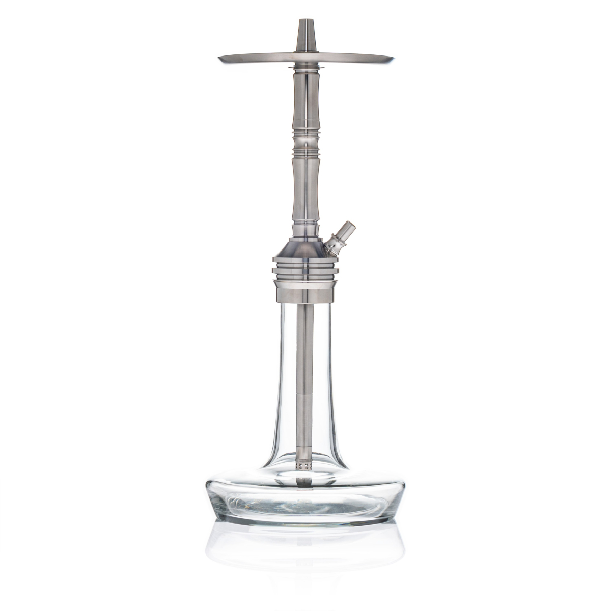 Moze Varity Lounge Silver - Clear Bowl - Silver Steel