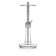 Moze Varity Lounge Silver - Clear Bowl - Silver Steel