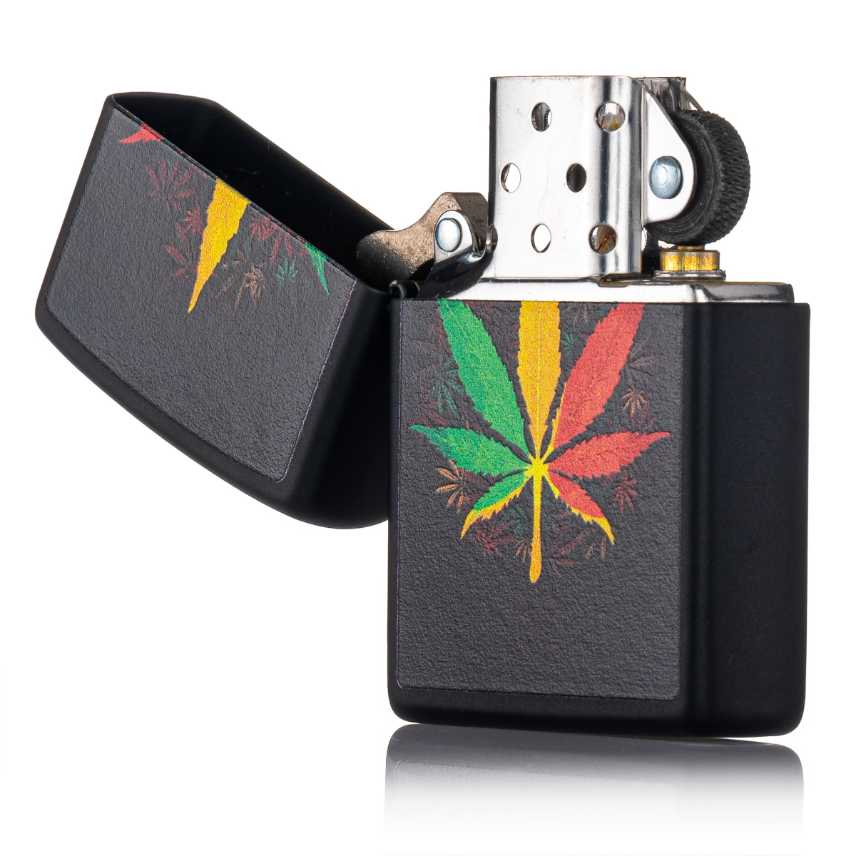 Zippo Rasta Cannabis Design