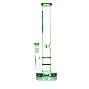 Grace Glass HAMMER Series | Green Parallel tubes