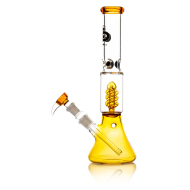 Grace Glass | Small Boy Umber Beaker Spiral perc Bong