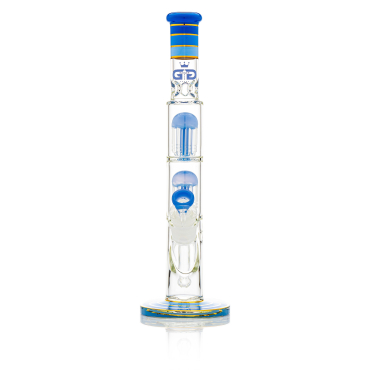 Grace Glass | Big Cane Blue Barrel Tree arm perc Bong