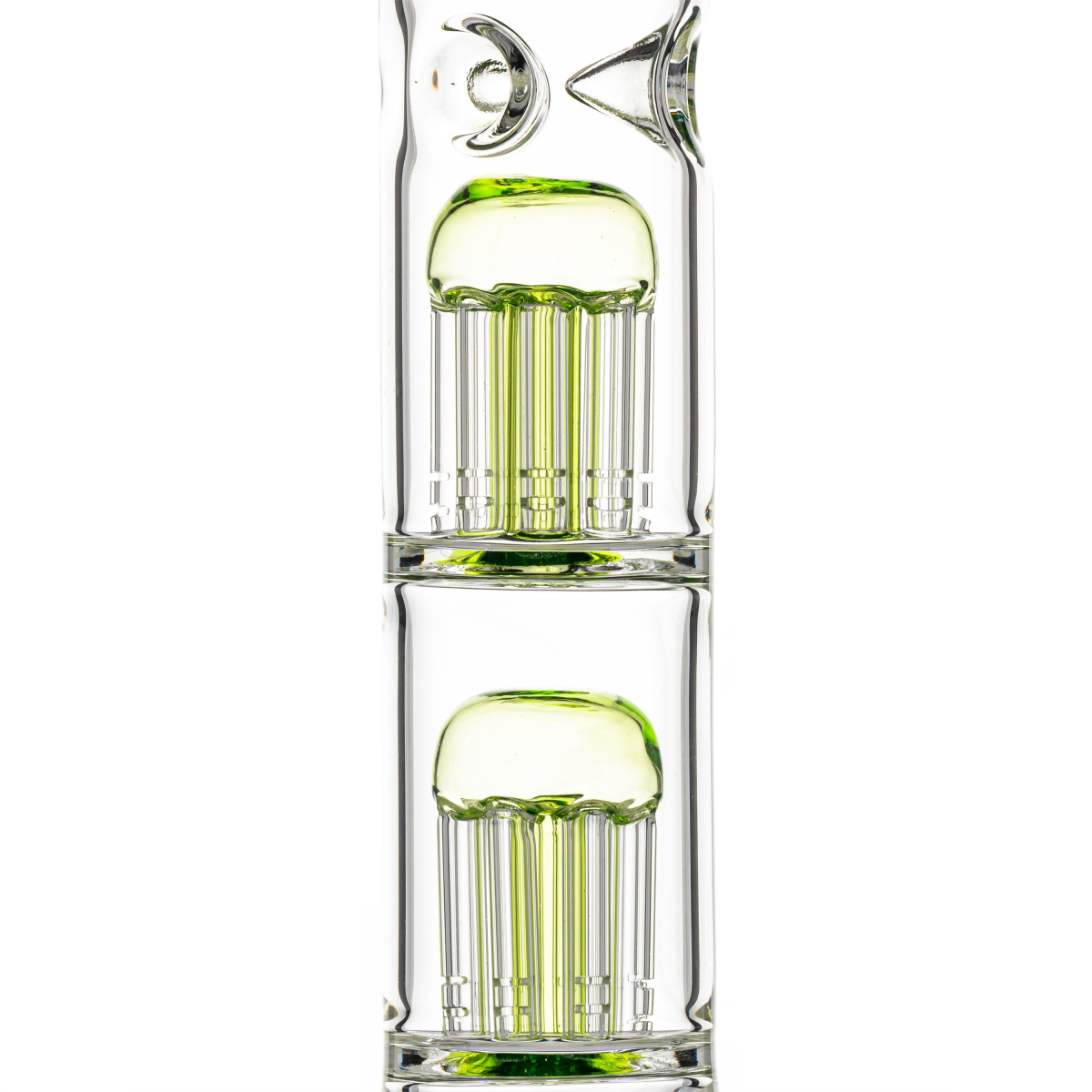 Pulsar - Dual Jellyfish Perc Bong - 47cm / 14mm F Colors Vary