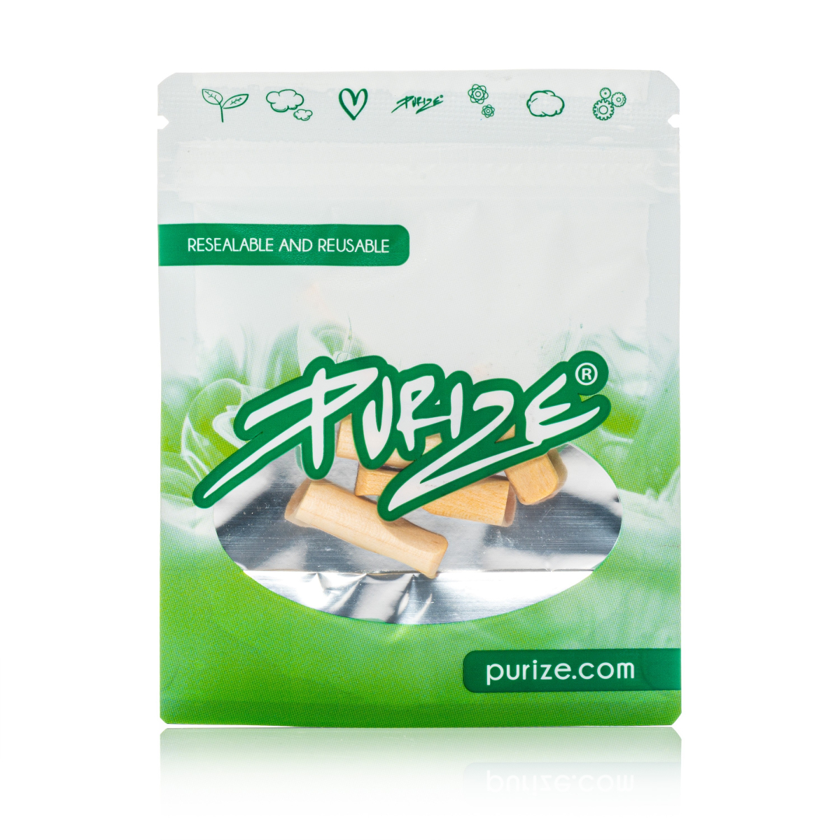 Purize - Holzmundstücke Xtra Slim Zitrone (5 Stück)