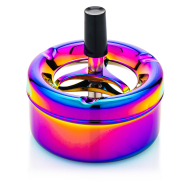 Drehaschenbecher Shiny - Rainbow 9cm