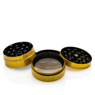 Grace Glass Amsterdam | Mix Grinder mit Ganesha und OM Logo 4-teilig - D:50mm