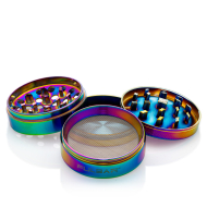 Pulsar - Rainbow Aluminum Grinder konkav - 63mm