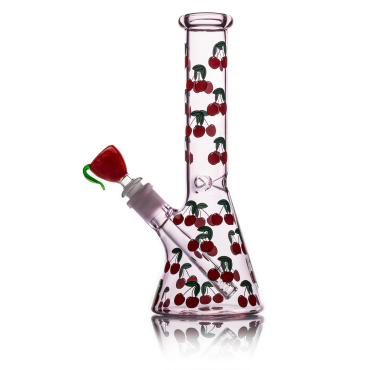 Life Is A Bowl Of Cherries - Beaker Bong - 14mm F / Pink