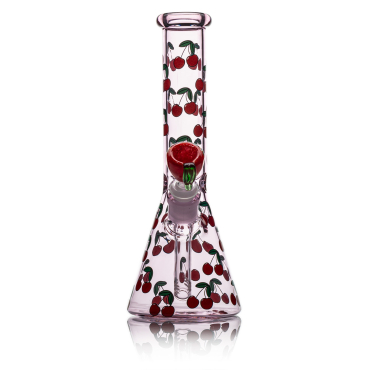 Life Is A Bowl Of Cherries - Beaker Bong - 14mm F / Pink