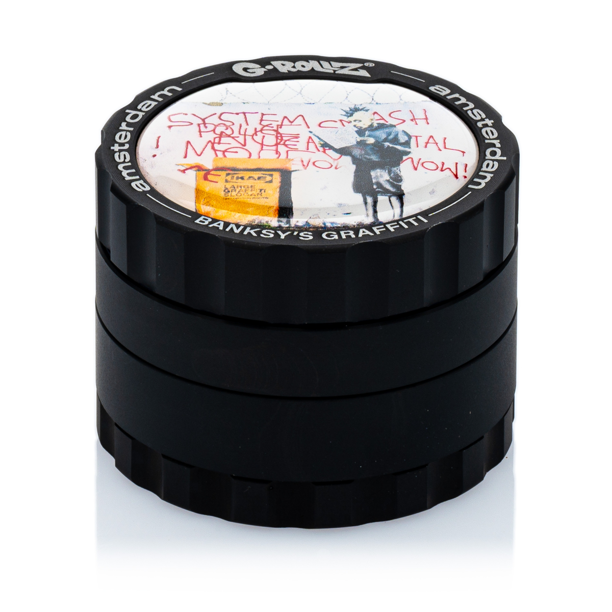 Grinder G-Rollz - Banksy Graffiti - Ikea Punk - 4 tlg.