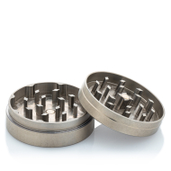 Edelstahl Grinder 50mm 2-teilig mit Stoffbeutel