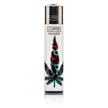 Clipper Feuerzeug - Neon Leaves 4 - 2/4
