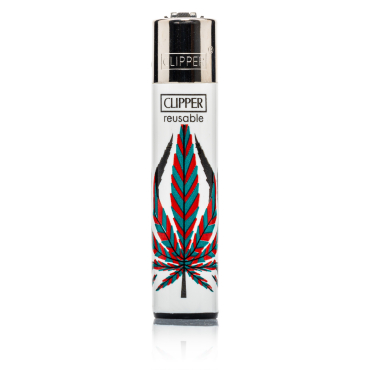 Clipper Feuerzeug - Neon Leaves 4 - 4/4