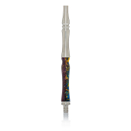 INVI - Vertex Handcut Edelstahl Shisha - Blau / Gelb / Lila