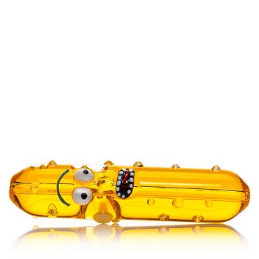 Bewildered Pickle - Glycerin Hand Pfeife - 12cm - Gelb