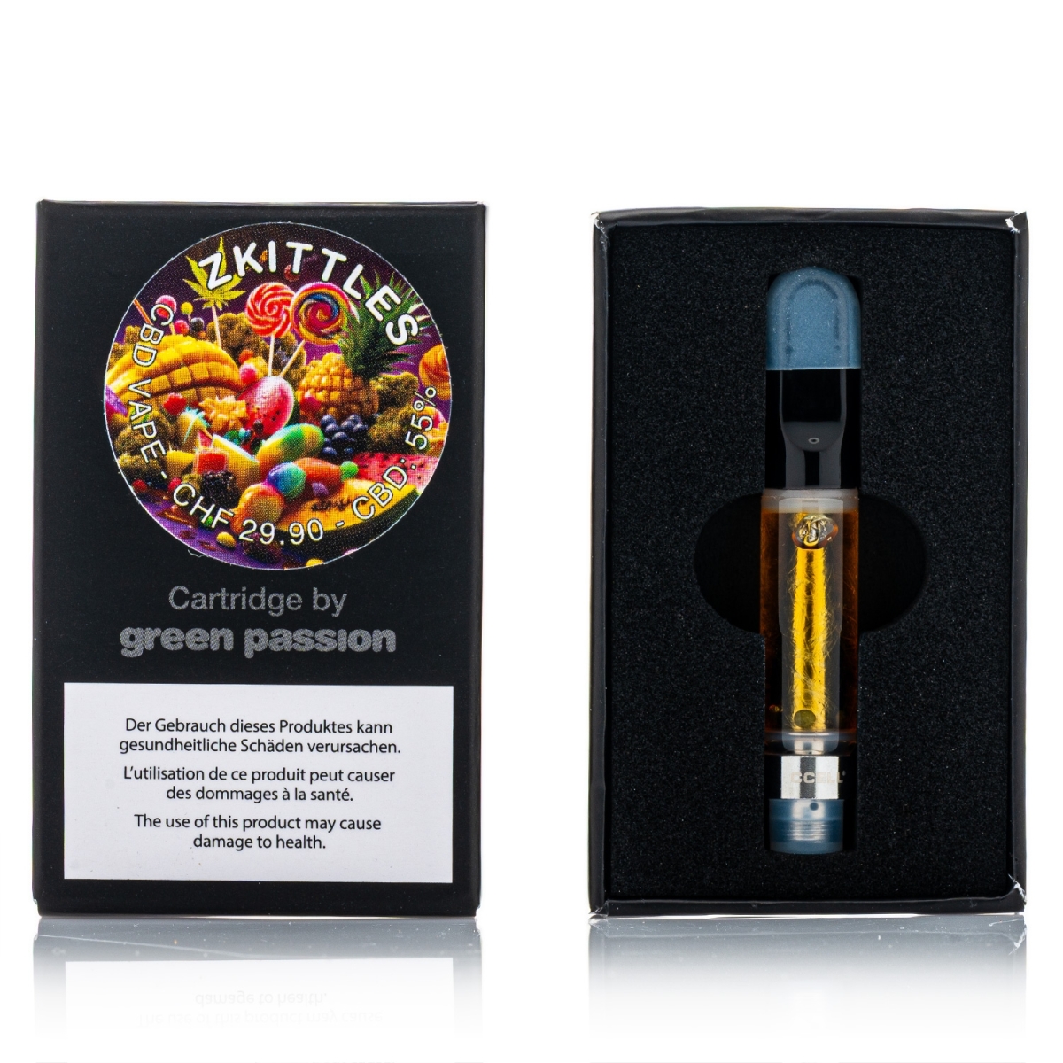Green Passion - CBD Cartridge 1ml - Zkittles