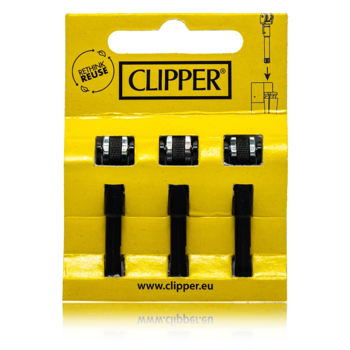 CLIPPER Flintsystem mit Kindersicherung 3 Stück