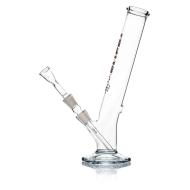 EHLE - Zylinderbong 250 ml - gebogen NS 14-mit Kickloch-Kupplung-LAB Rot