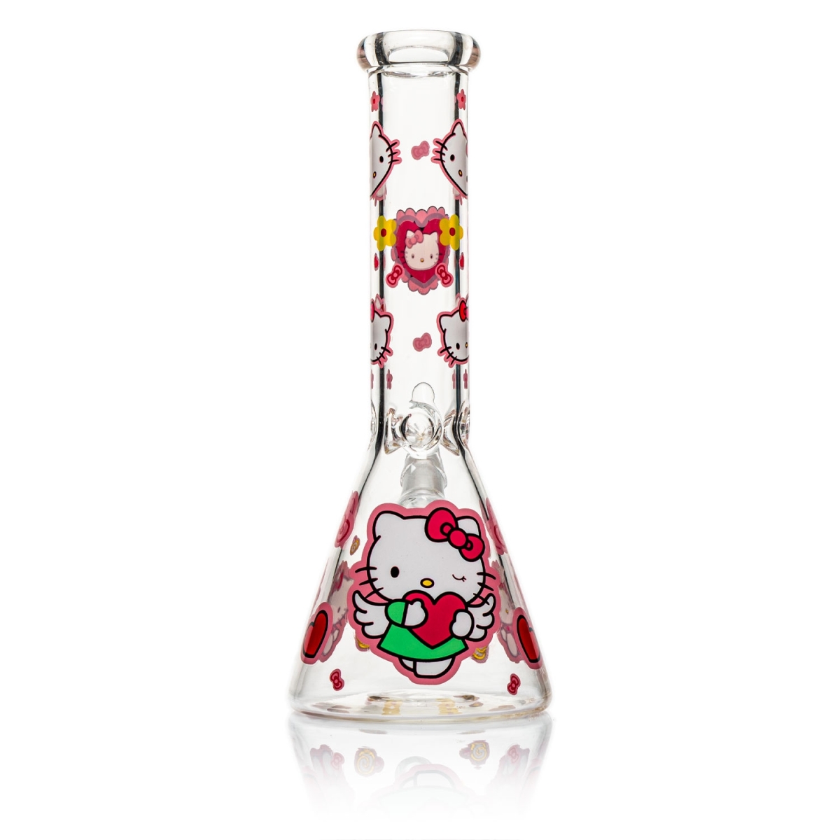 Beaker Bong - Heart Loving Cute Kitty