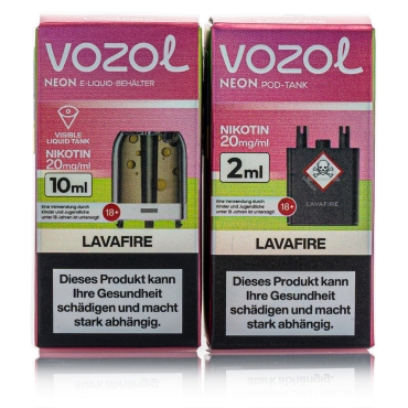 Vozol Neon Plug Max Liquid Pod - Lava Fire - 20mg