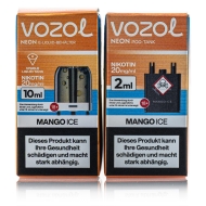 Vozol Neon Plug Max Liquid Pod - Mango ICE - 20mg