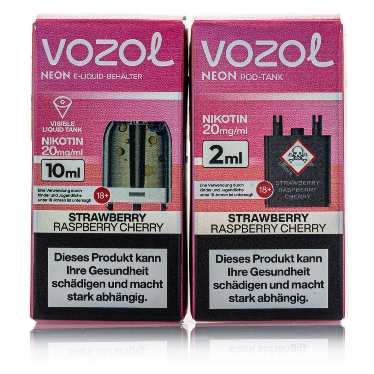 Vozol Neon Plug Max Liquid Pod - Strawberry Raspberry Cherry - 20mg