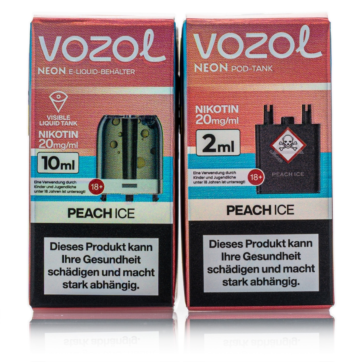 Vozol Neon Plug Max Liquid Pod - Peach ICE - 20mg