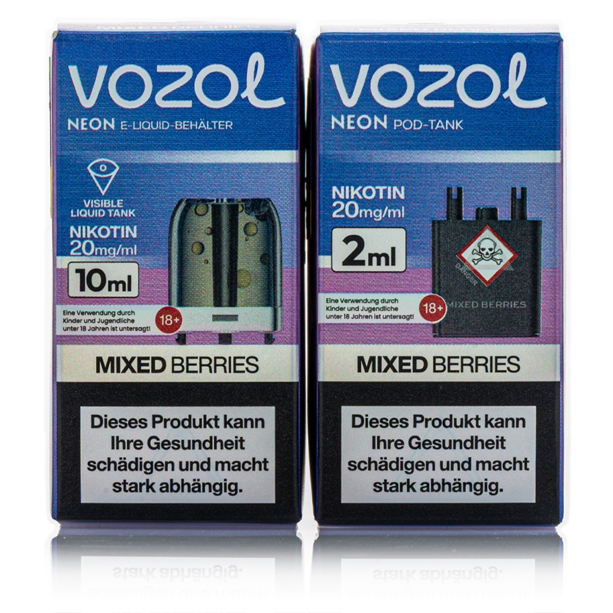 Vozol Neon Plug Max Liquid Pod - Mixed Berries - 20mg