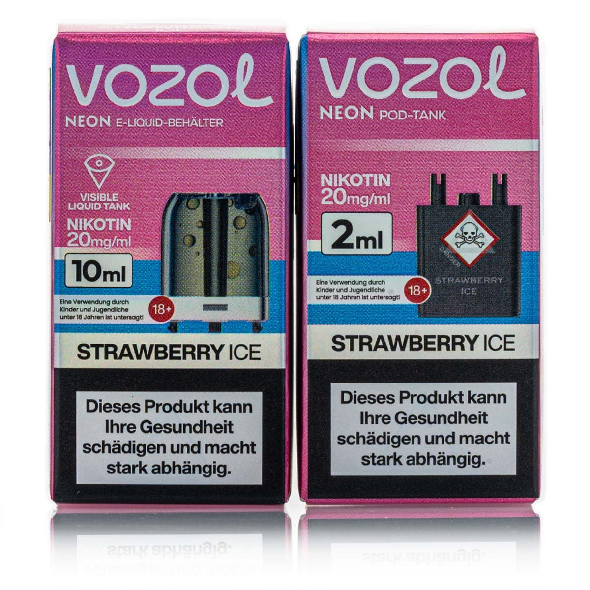 Vozol Neon Plug Max Liquid Pod - Strawberry ICE - 20mg