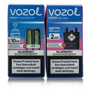 Vozol Neon Plug Max Liquid Pod - Blueberry Sour Raspberry - 20mg