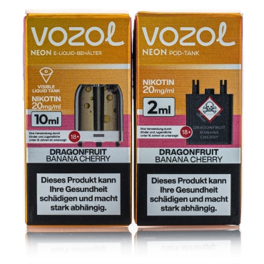 Vozol Neon Plug Max Liquid Pod - Dragonfruit Banana Cherry - 20mg