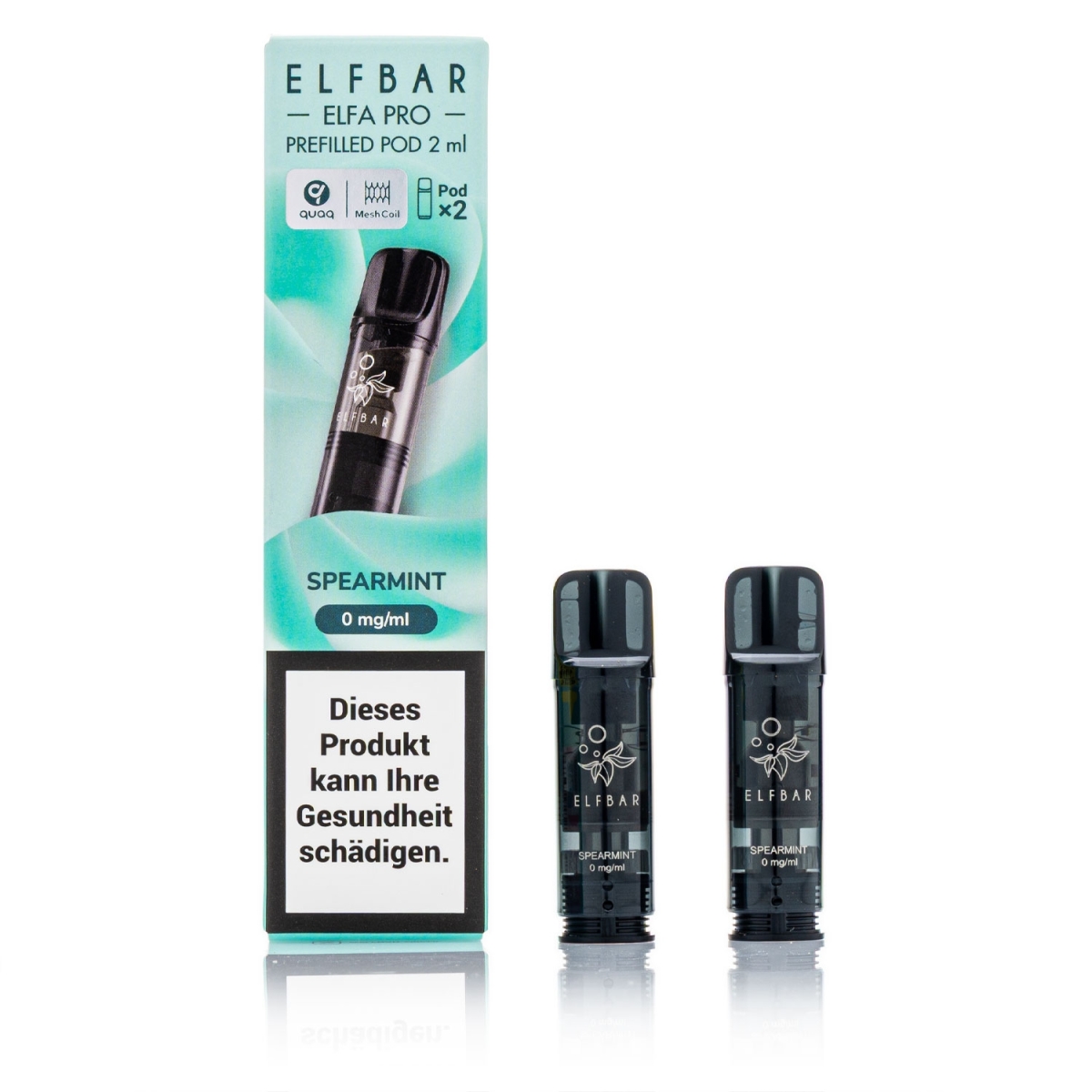 ELFBAR ELFA Pro - Spearmint - 2ml Pods / 0mg / 2 Stück