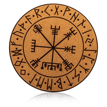 Shisha Untersetzer aus Kork - Vegvisir