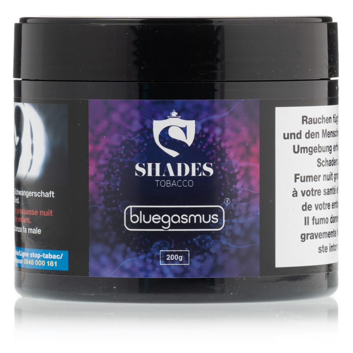 Shades Shisha Tabak Bluegasmus 200g