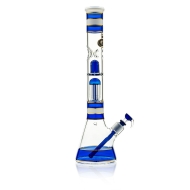 Grace Glass - Golden Line Blue Beaker Bong