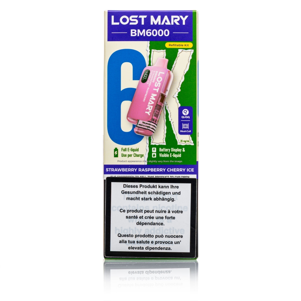 Lost Mary - BM6000 Strawberry Raspberry Cherry ICE