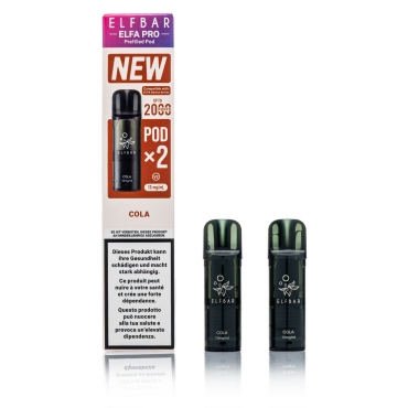 ELFBAR ELFA Pro V2 - Cola - 2ml Pods / 10mg / 2 Stück