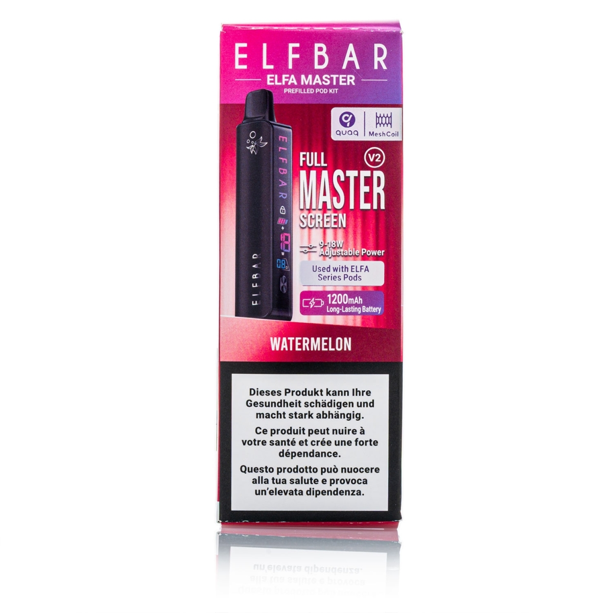 ELFBAR ELFA Master Kit 2ml - Black - Watermelon - 20mg