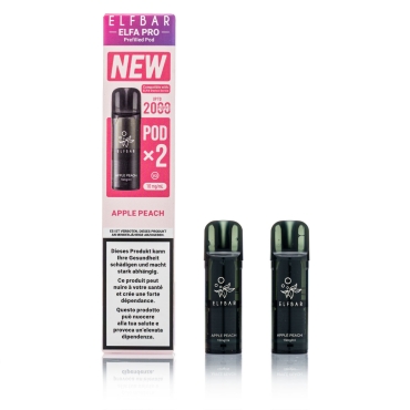 ELFBAR ELFA Pro V2 - Apple Peach - 2ml Pods / 10mg / 2 Stück