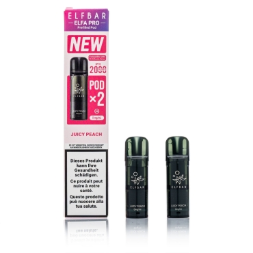 ELFBAR ELFA Pro V2 - Juicy Peach - 2ml Pods / 0mg / 2 Stück