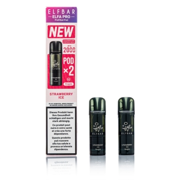 ELFBAR ELFA Pro V2 - Strawberry ICE - 2ml Pods / 10mg / 2 Stück