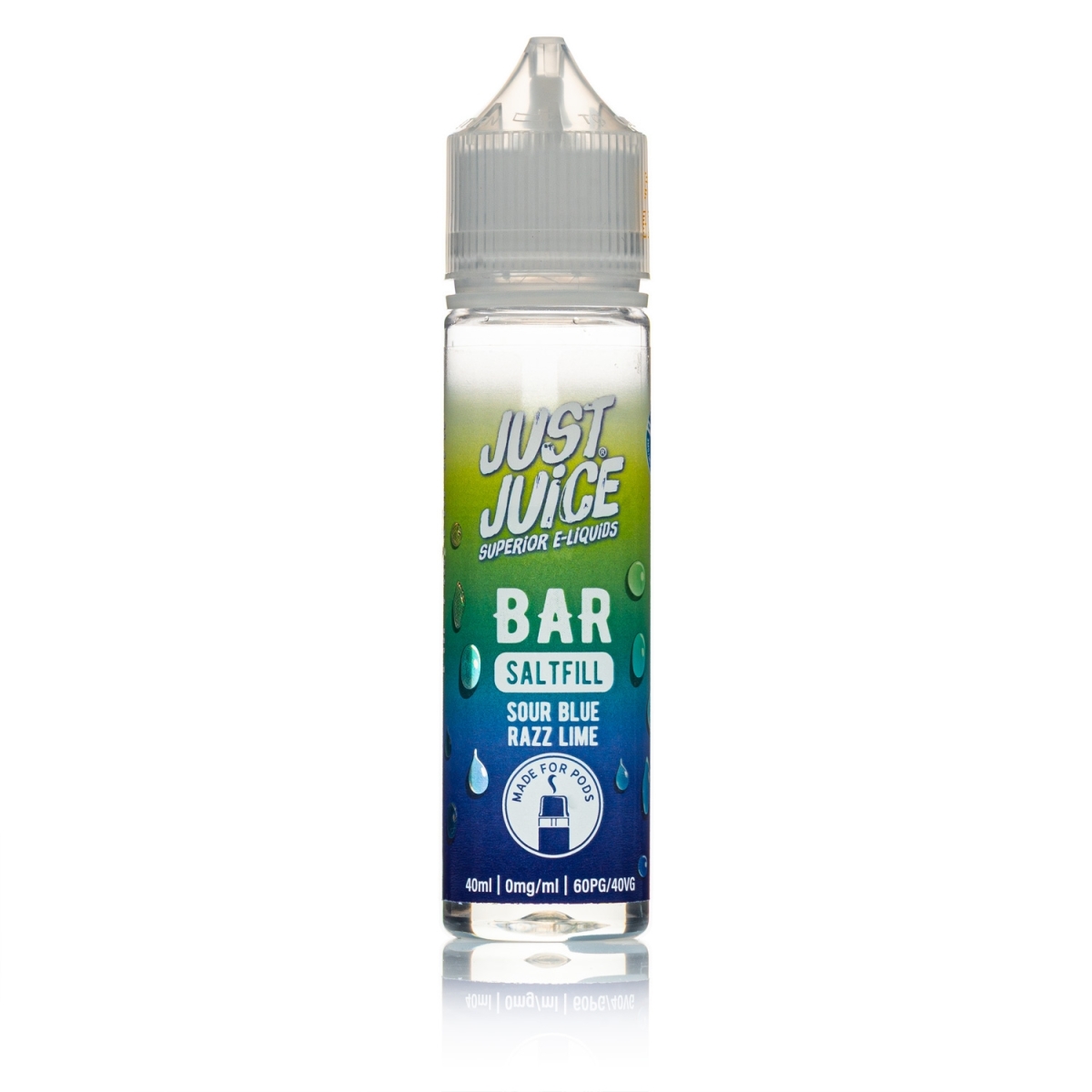 Just Juice BAR RANGE - Sour Blue Razz Lime - 40ml - Shortfill