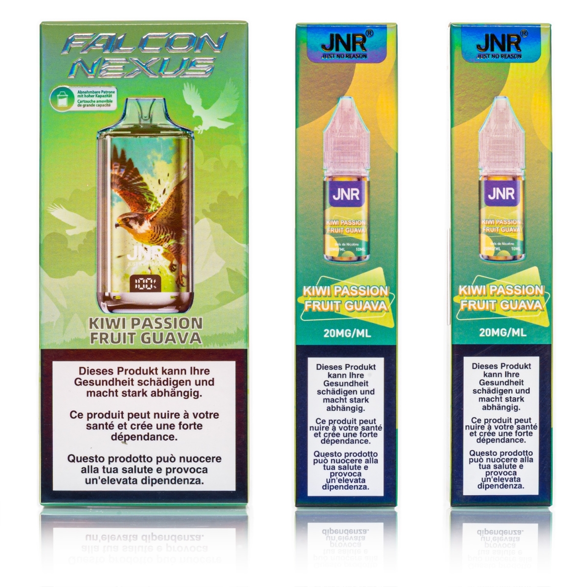 JNR - Falcon Nexus 55k Pod Kit - Kiwi Passionfruit Guava - 20mg
