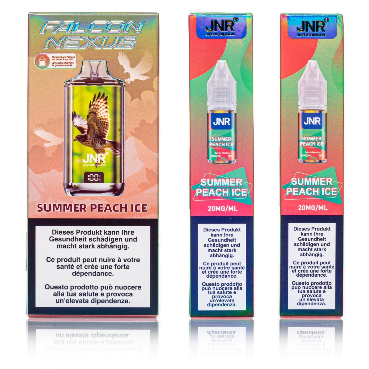 JNR - Falcon Nexus 55k Pod Kit - Summer Peach ICE - 20mg